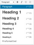 paragraphmenu