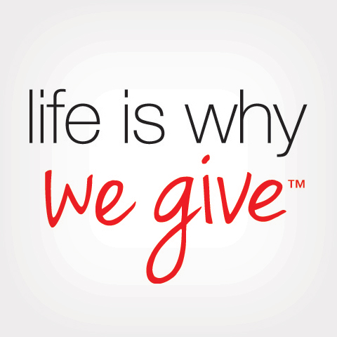 Life is Why We Give logo