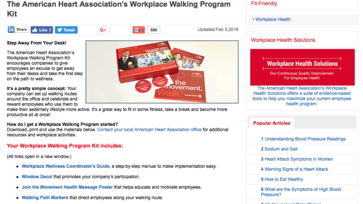 Workplace Walking Program Kit