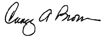 Signature Nancy Brown