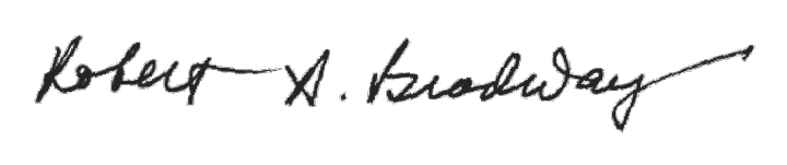 Signature Robert Bradway